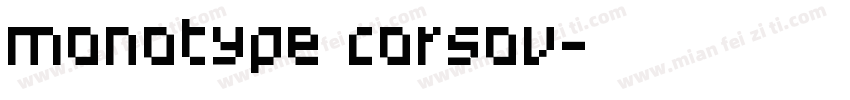 monotype corsov字体转换